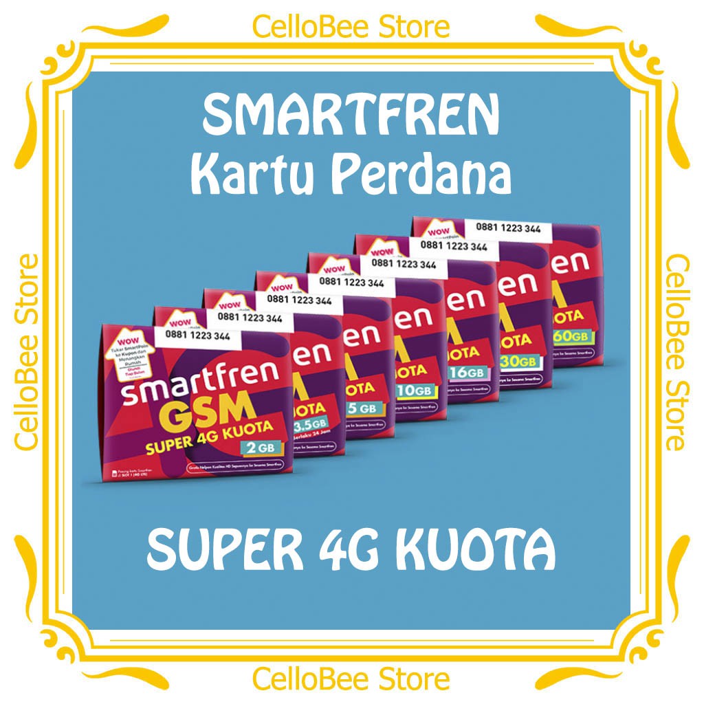 Kartu Perdana Smartfren 4G Total Kuota 3.5GB / 5GB / 10GB ...