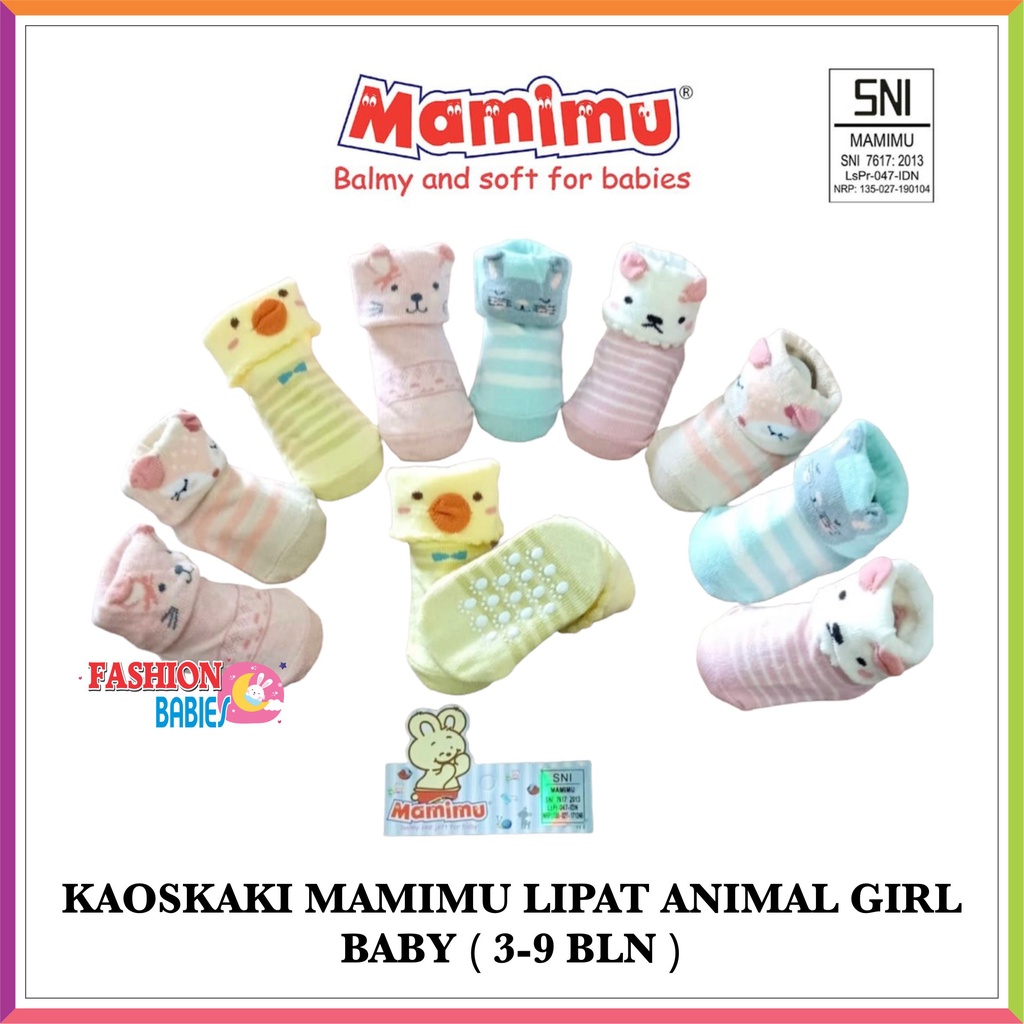 ❤ FashionBabies ❤ MAMIMU KAOSKAKI LIPAT ANTI SELIP 3-9 BLN /  KAOS KAKI NEWBORN PREMIUM TEBAL