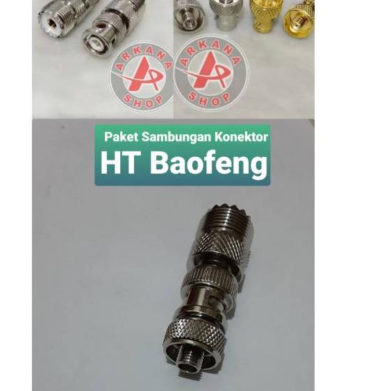 ♪ PAKET SAMBUNGAN KONEKTOR ANTENA HT BAOFENG #SET ☈