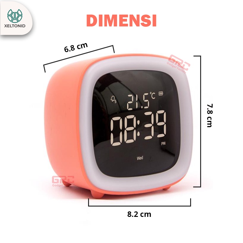 Jam Weker Digital Jam Meja Pintar Kucing Kelinci Smart Alarm Cute Pet