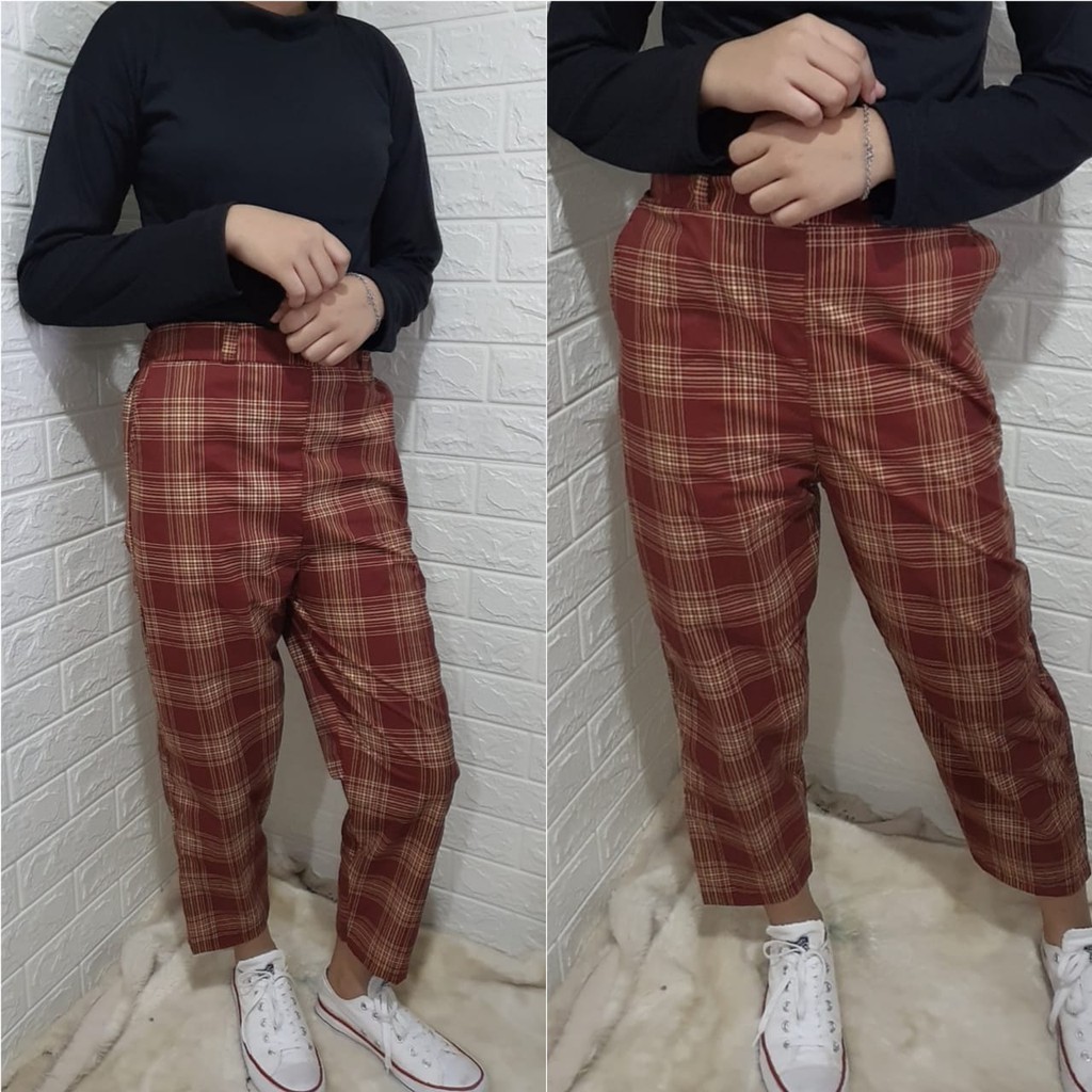 Rillo - Margaret Pants / Casey Pants / Chinos Margaret Tartan Kotak