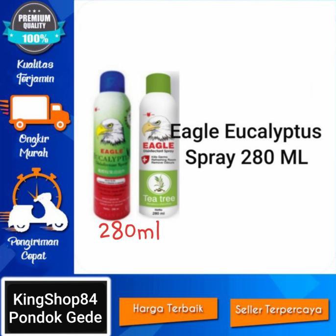 Pasti Ready Eagle Eucalyptus Disinfectant Spray 280Ml - Eucalyptus Oil