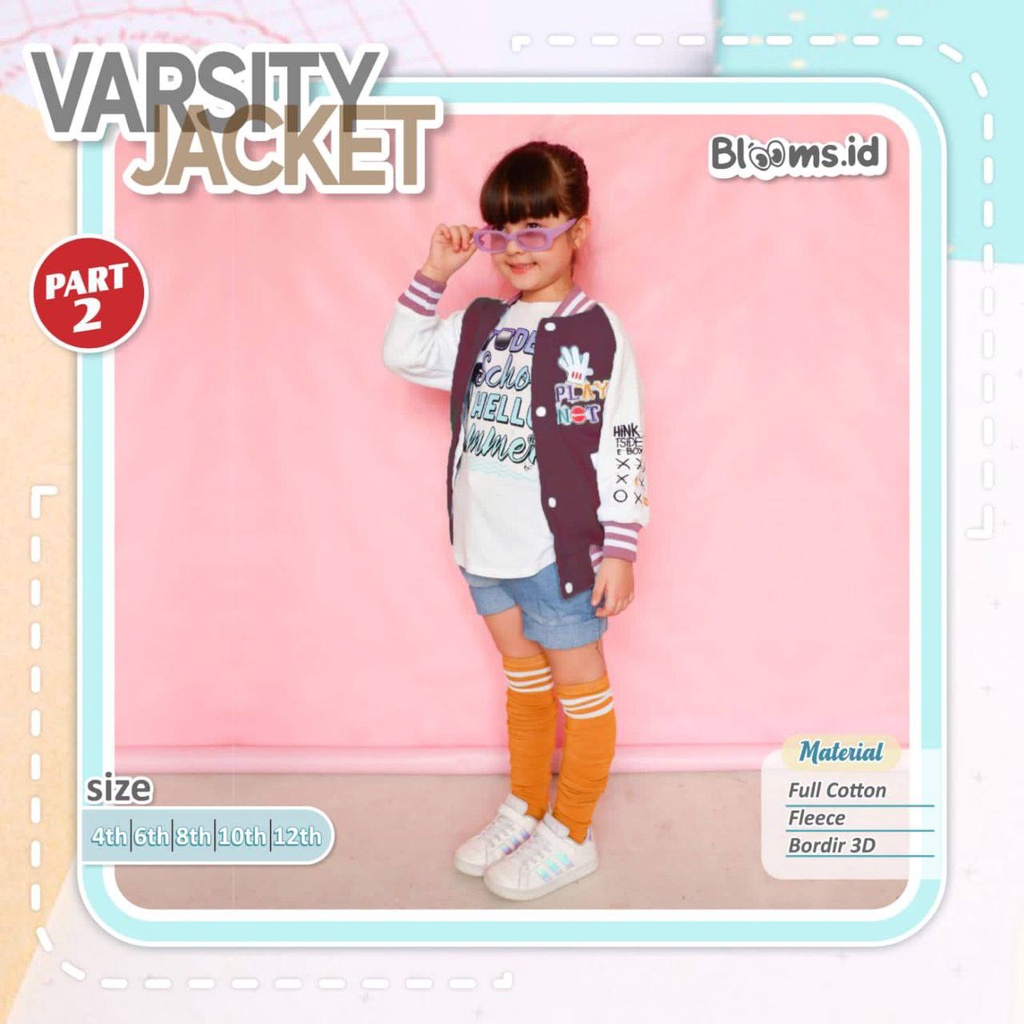 Jacket Anak Varsity Batch 2 by Blooms.id