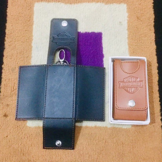 Dompet kunci bahan kulit sintetis lokal model baju free box #dompet #dompetkunci #keyholder