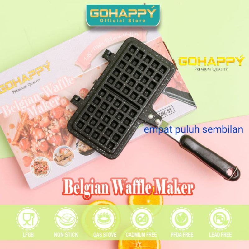 cetakan waffle / cetakan semprong / cetakan taiyaki / belgian waffle marker / flower waffle / cetaka