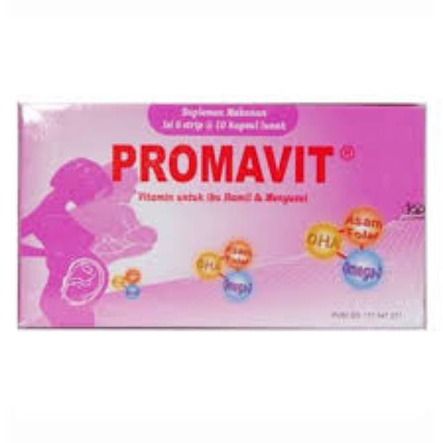 Promavit 1 box isi 60 kapsul - Vitamin Ibu Hamil dan Menyusui