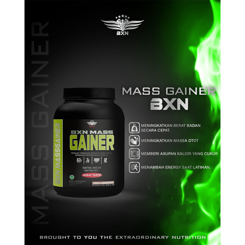 

Susu Penggemuk badan Mass Gainer BXN 7,5lbs Susu GYM Suplement Makanan