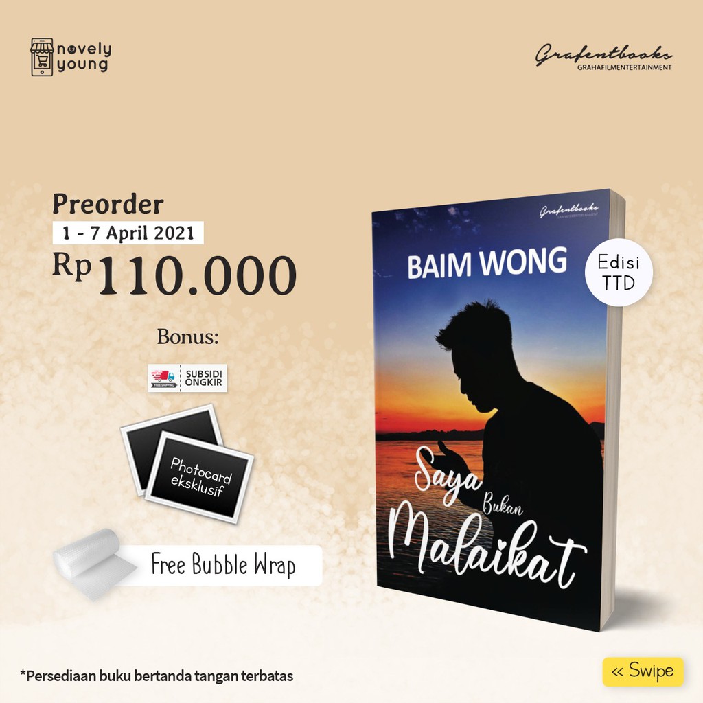 Buku Saya Bukan Malaikat - Baim Wong