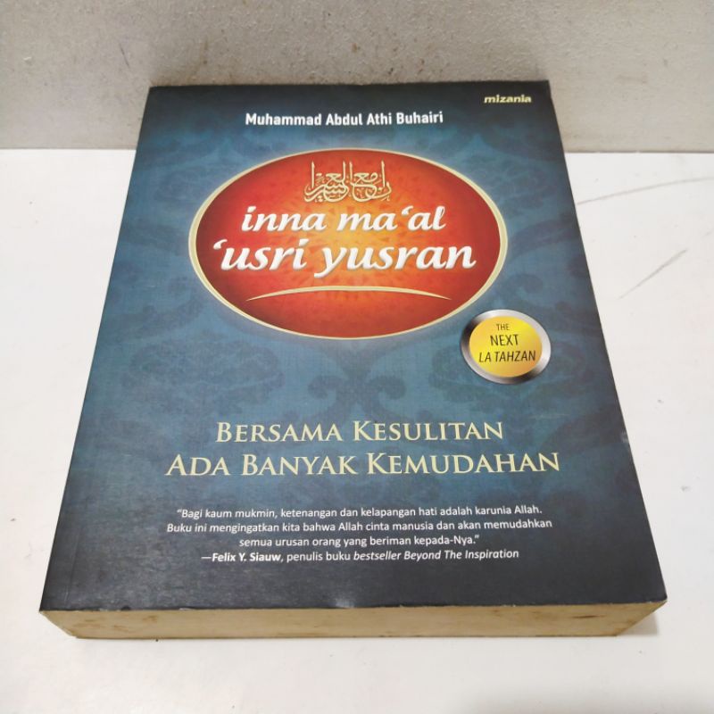 Buku Obral Super Murah - Buku Inna Ma'al Usri Yusran: Bersama Kesulitan Ada Banyak Kemudahan