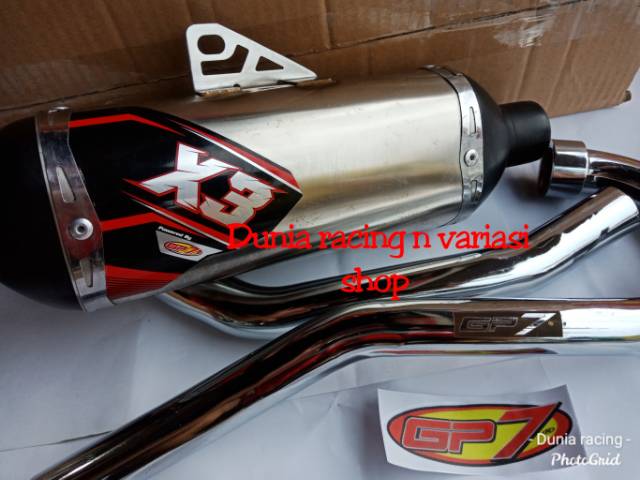 Knalpot GP7 KLX 150 - DTracker 150 GP7 X3 asli dan original GP7