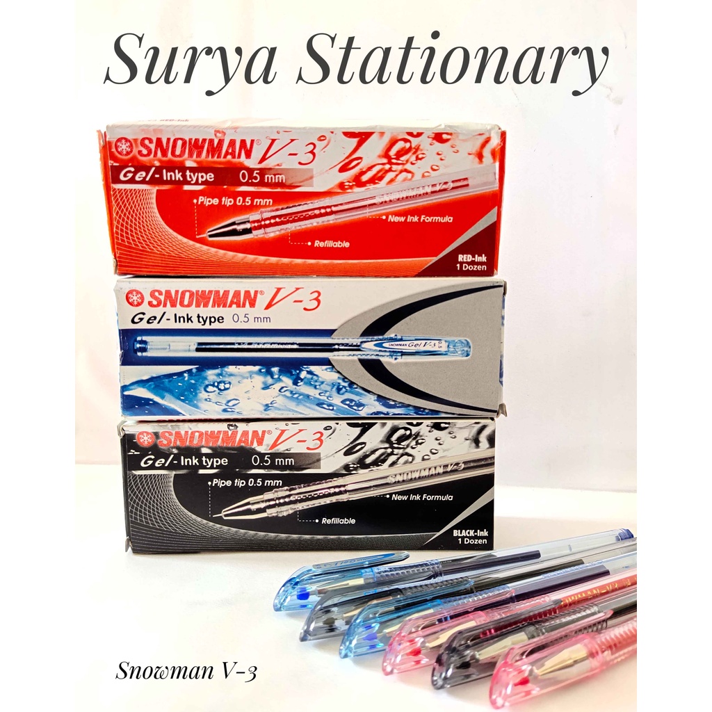 

(PAK) PULPEN SNOWMAN V-3 / BULPOIN SNOWMAN V3/ SNOWMAN