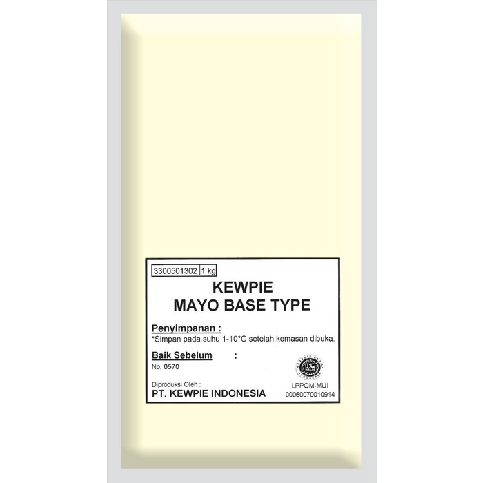 

KEWPIE MAYO BASE TYPE 1KG - MAYONNAISE