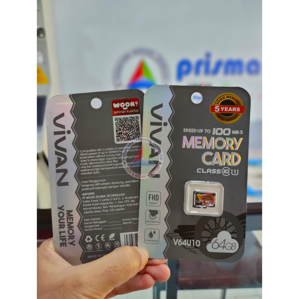 VIVAN MMC Micro SD 64GB Original Class 10