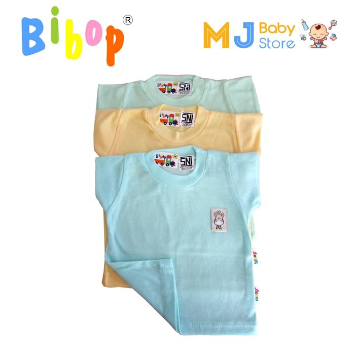 Bibop Kaos Oblong Anak Warna Size 18 | Kaus Anak Bayi | Baju dalam Balita SNI [ORIGINAL 100%] 2360