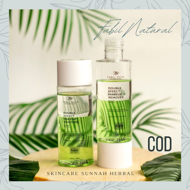 FABIL MAKEUP REMOVER DOUBLE CLEANSER UNTUK KULIT KERING, NORMAL, BERJERAWAT DAN BERMINYAK