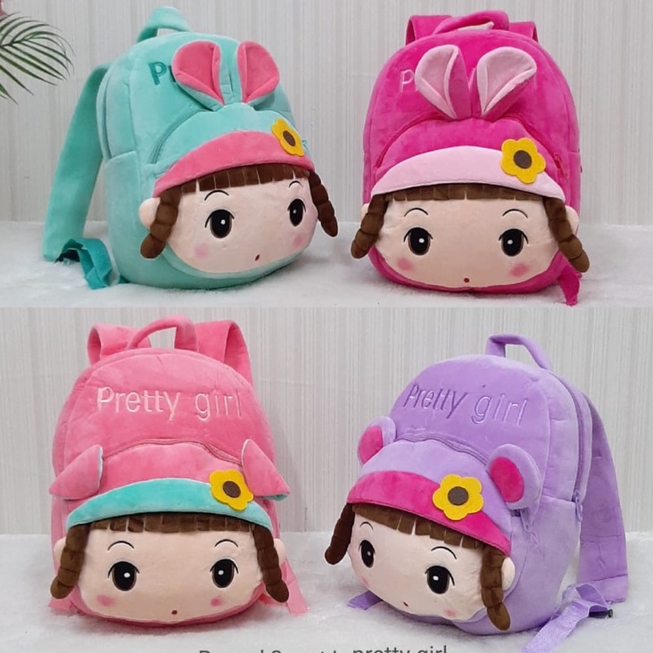 Tas Ransel Anak Cewek Pretty Girl 2Rest L/Backpack Anak Sekolah SD TK/Tas Karakter