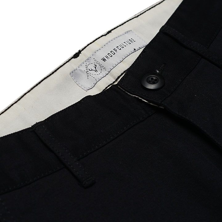 Whoopculture &quot;Muntjac&quot; Black Raw V2 Stretch Chino