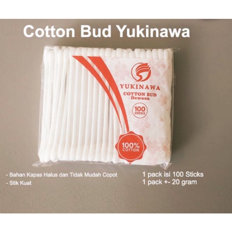1 PAK COTTON BUD YUKINAWA COTTON BUD BAYI MURAH COTTON BUD DEWASA
