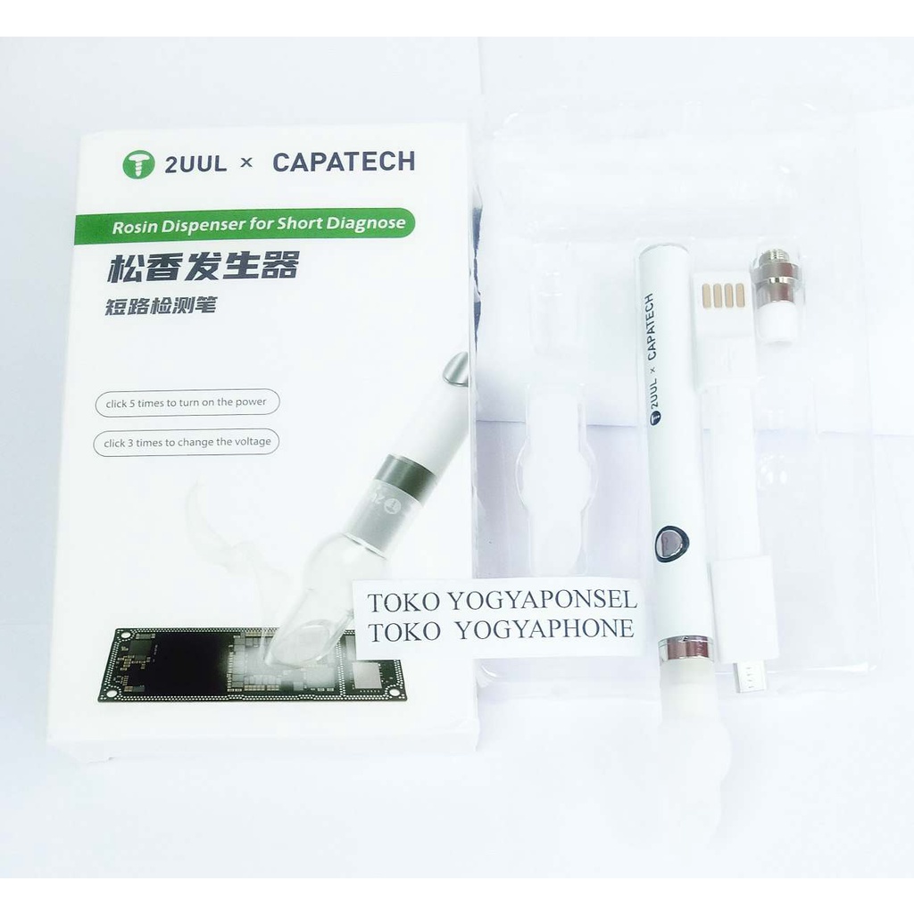 Rosin atomizer short circuit detector deteksi konslet korslet pcb original terbaru canggih