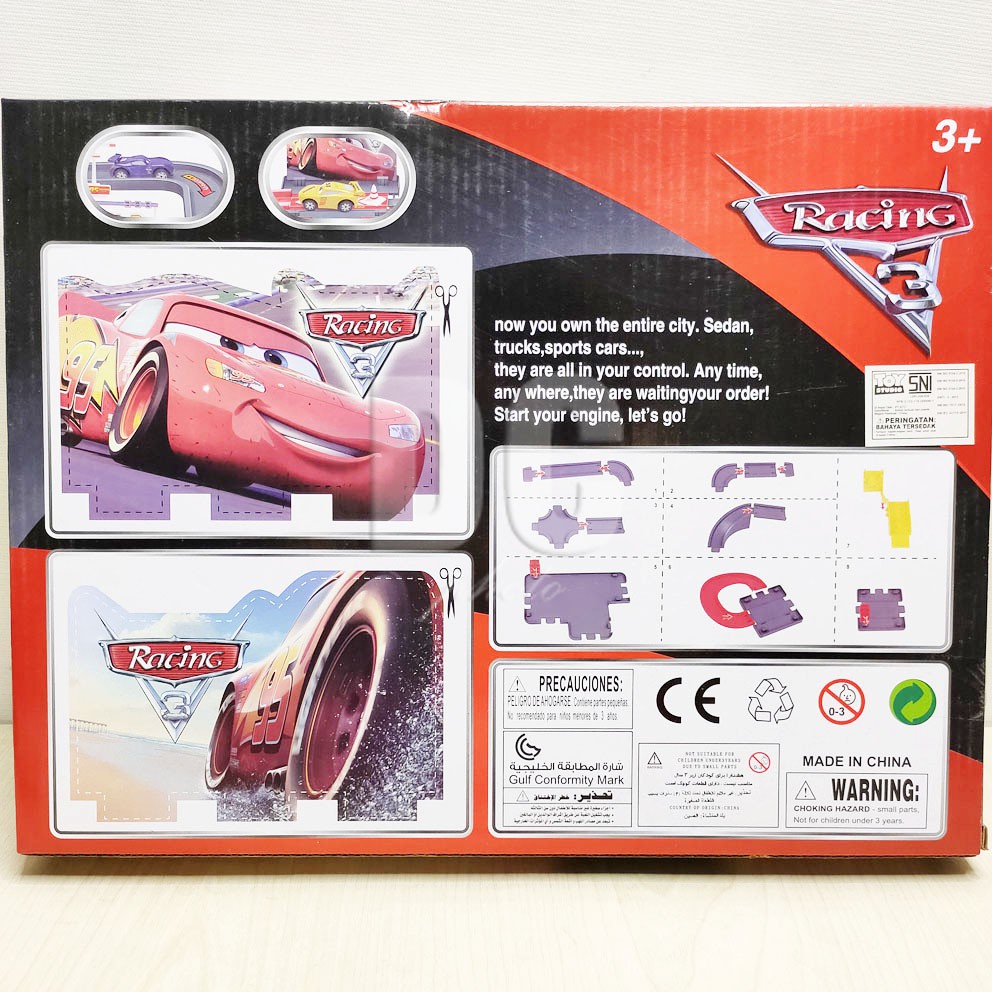 Cars Racing 3 Parking Track Mainan Lintasan Mobil Jalur Parkir Lightning McQueen