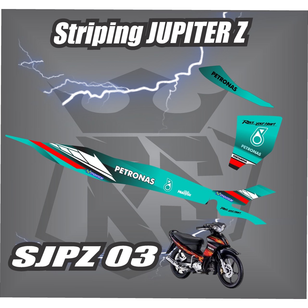 JUPITER Z Sticker Striping JUPITER Z - Stiker Motor JUPITER Z List Variasi Hologram RS 03