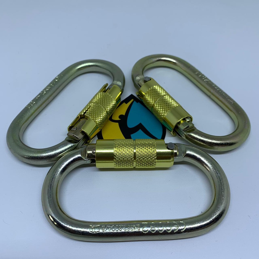 Carabiner NTR Oval Auto Lock Alloy Steel Murah Rescue Climbing