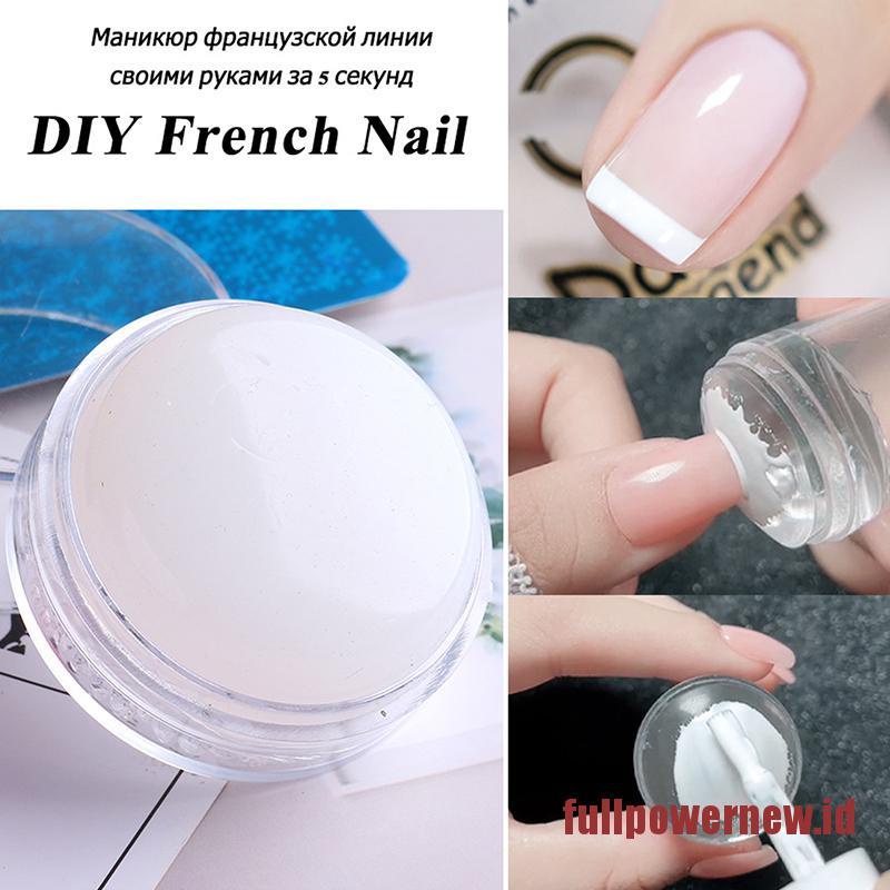 【COD】2022 New French Nail Design Nail Stamper Silicone Head Manicure Gel Polish