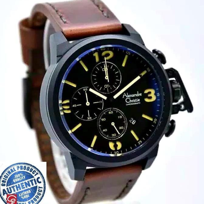Super Sale JAM TANGAN ALEXANDRE CHRISTIE AC6280MC / AC 6280 MC LEATHER Ready Stock