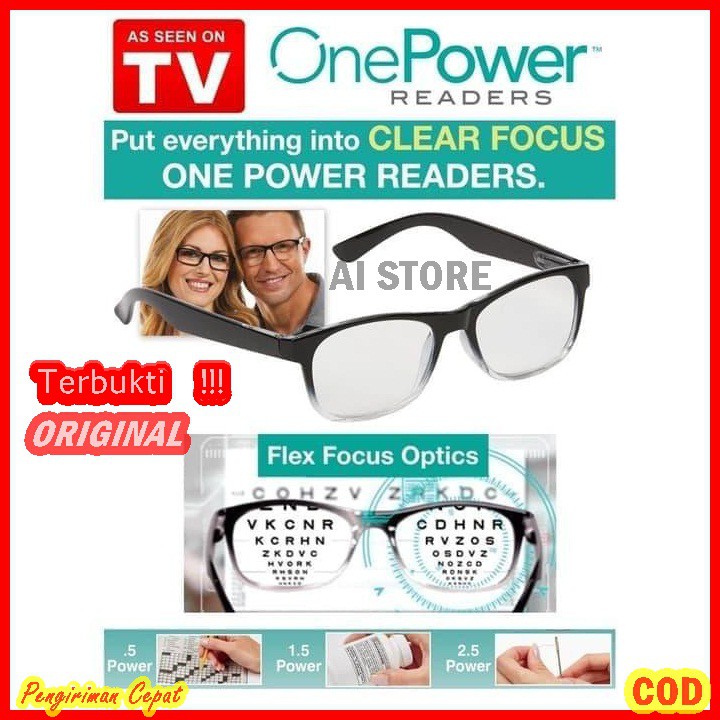 Tersedia ORIGINAL Kacamata Baca Plus Auto Focus One Power Readers  Kacamata Baca plus 0.5-2.5 Auto Flexi One Power Reader Yang Trendy Untuk Pria Dan Wanita Original