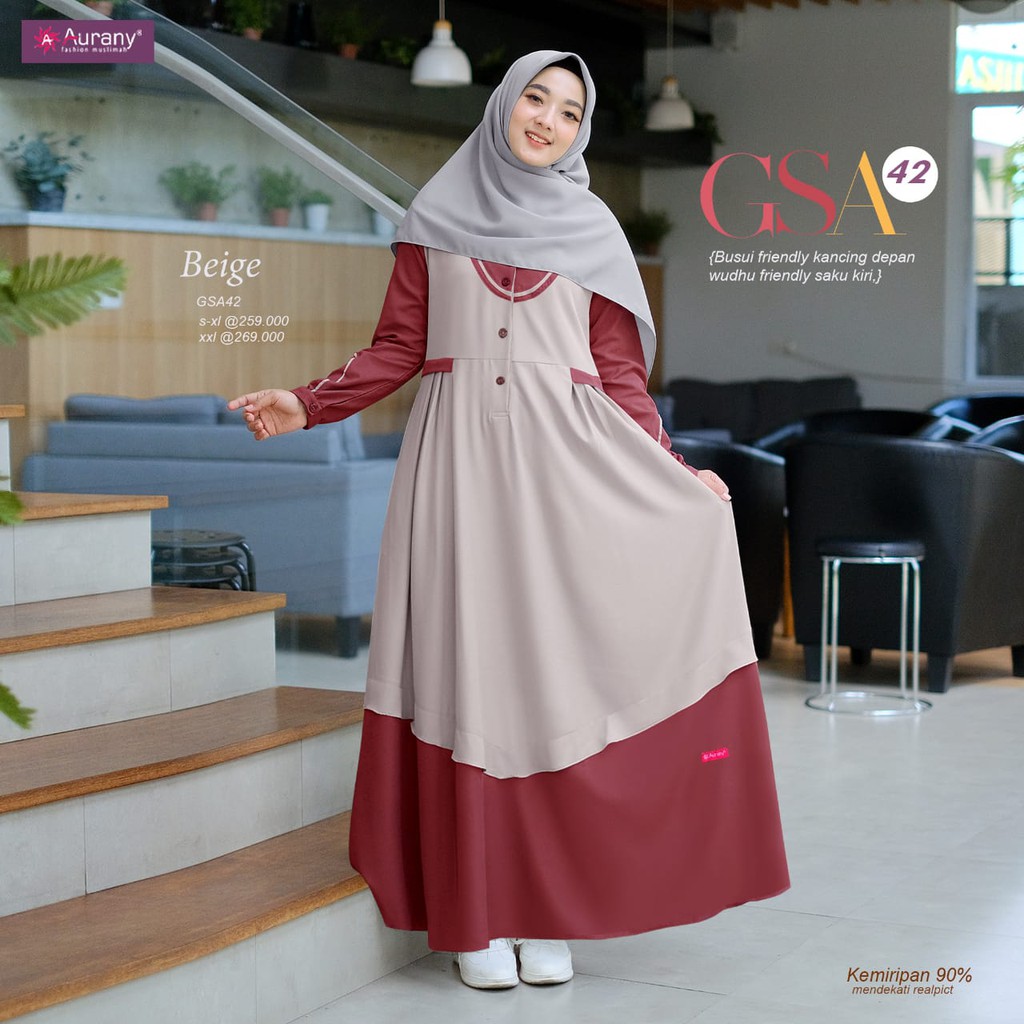 GAMIS AURANI GSA 42 - GAMIS TERBARU & KEKINIAN
