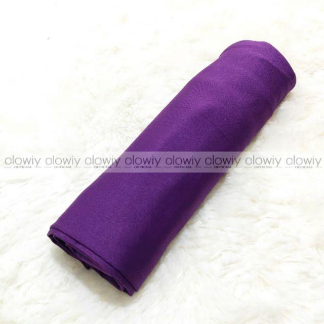 Clowiy Legging Panjang Spandex uk Sandar & Jumbo-Ungu