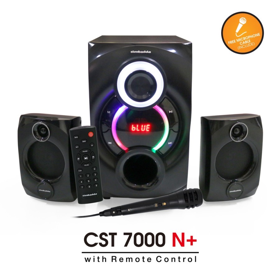 Simbadda CST 7000 N+ 2.1 Multimedia Speaker With RGB Lighting + With MIC