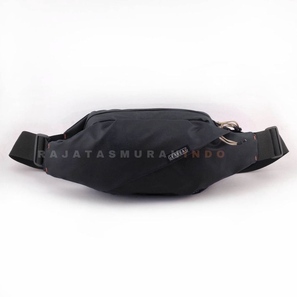 GEAR BAG SLASH 13136 - WAIST BAG COWOK WAISTBAG 2 IN 1 PORT - BEST QUALITY - PU LEATHER