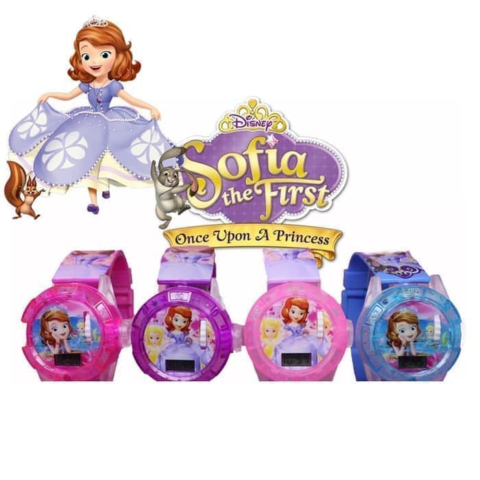 Promo Terbaru! JAM TANGAN ANAK SOPHIA SOFIA PROYEKTOR PEREMPUAN LASER MUSIK LAMPU LED