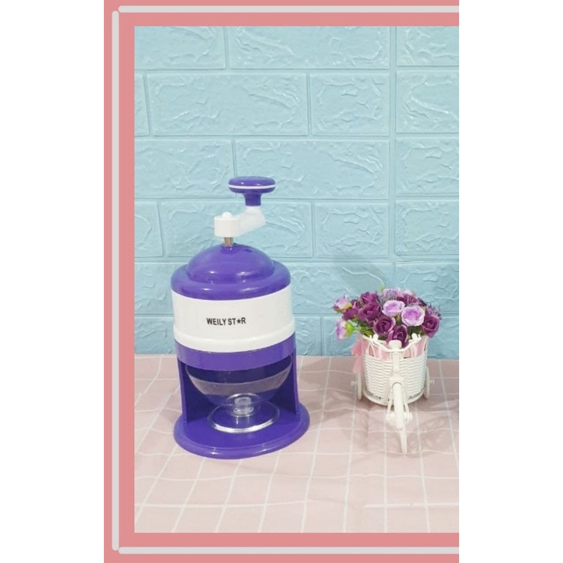 Yohoyo - Alat Es Batu Portable Mesin Putar Manual Serutan Es Batu Ice Stone Crusher