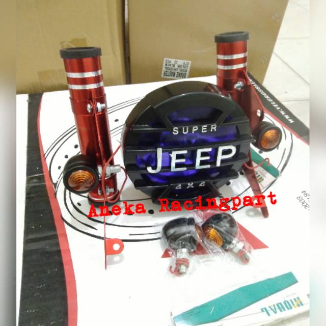 Lampu Jeep Style 4x4 Plus Sen Bulat Mini Dan Breket Lampu Rx king Cb Scorpio Vixion Megapro Dll