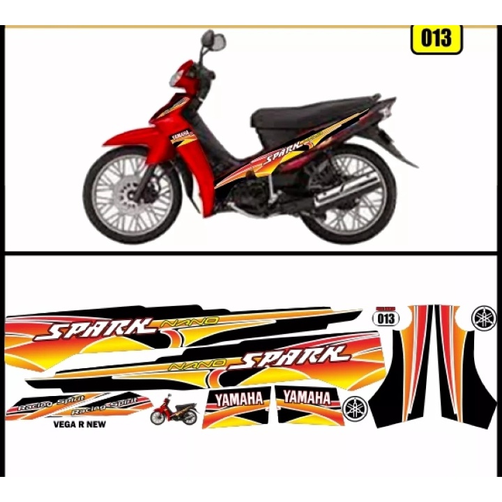 striping vega r new / decal vega r new / variasi vega r new D1