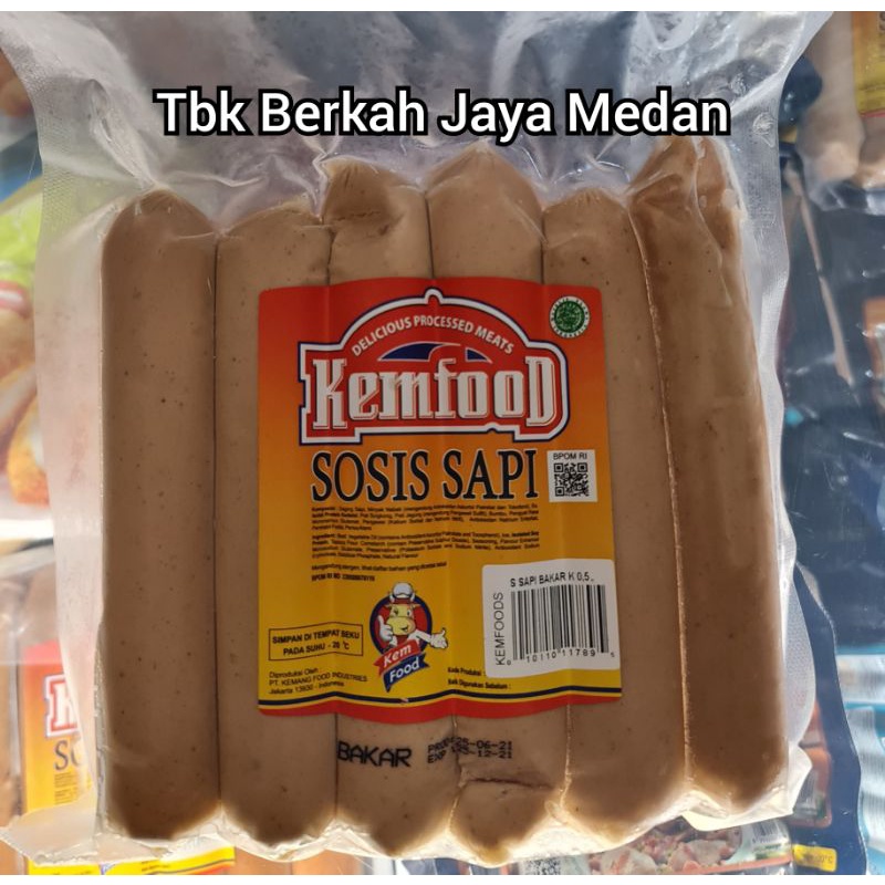 

500gr Sosis Sapi Bakar/Kemfood Sosis Sapi/Sosis Jumbo