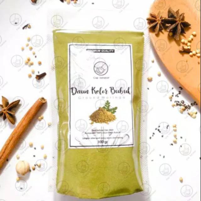 Daun Kelor Bubuk 100gr / Ground Moringa / Rempah / JSR 100% PREMIUM