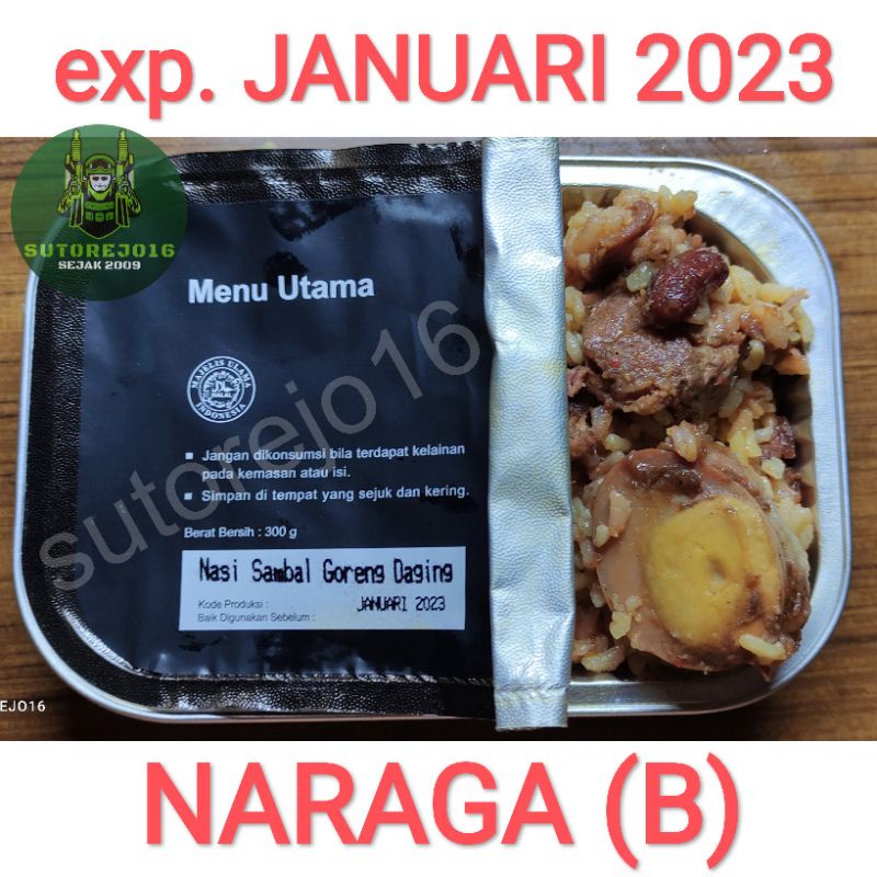 Jual ransum naraga tni makanan darurat mre foodrations survival food ...