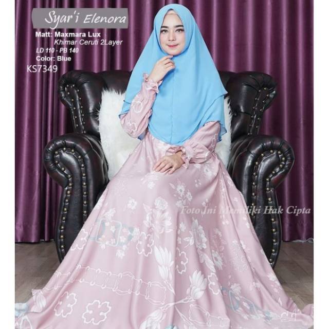 Busana muslim syar'i Elenora gamis muslimah