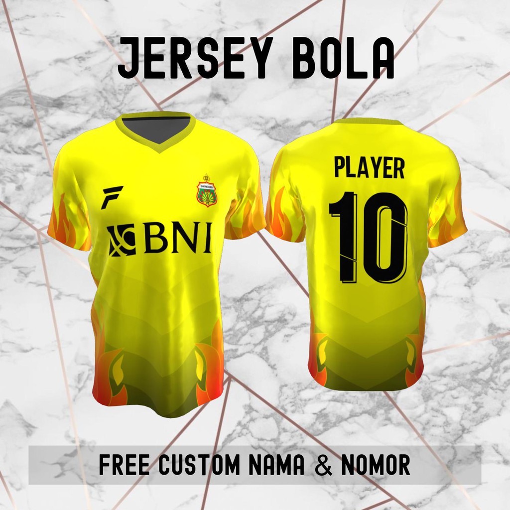 Jersey Bhayangkara FC Klub Bola Baju Kaos Custom Nama dan Nomor Punggung - 462