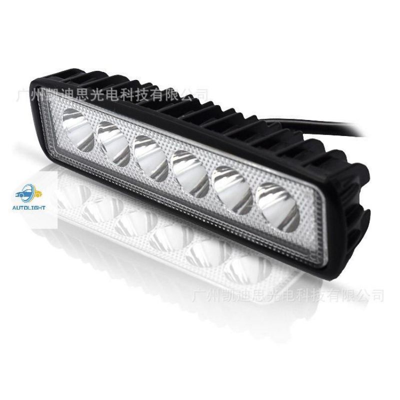 LAMPU TEMBAK SOROT LED BAR CREE CWL 6MATA 18W 12V DAN 24VOLT LAMPU LED MOTOR MOBIL