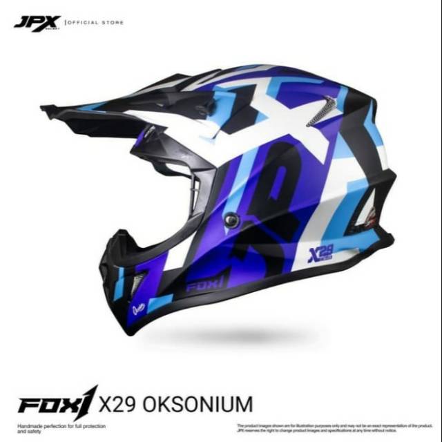 Helm Trail Jpx Fox1 X29 Oksonium Blue
