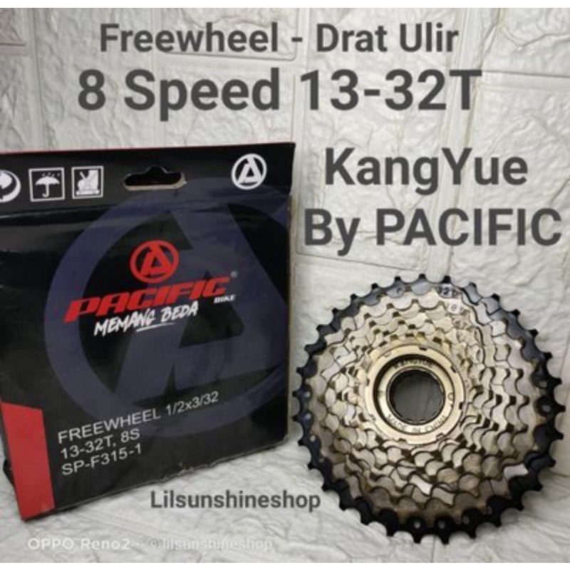 SPROCKET GEAR 8 SPEED 13 - 32 T 13T - 32T FREEWHEEL Pacific SEPEDA