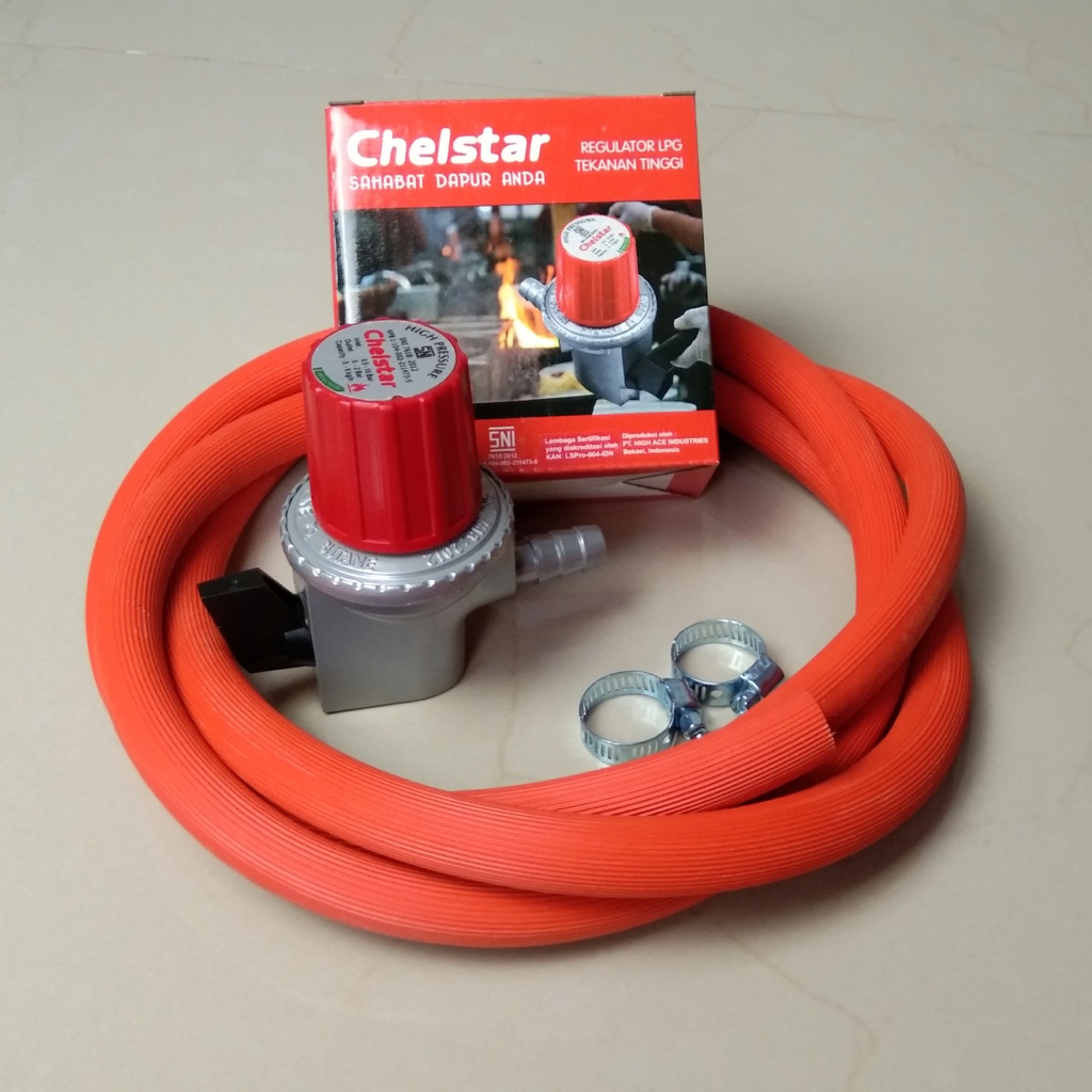 1 Set Kompor Mawar 201 satu paket lengkap dengan regulator, dan selang / Kompor tekanan tinggi