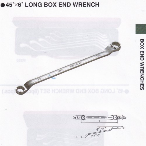 PERTUKANGAN HAND TOOLS OFFSET WRENCH KTC ( KUNCI RING ) M5-1012 (10X12)