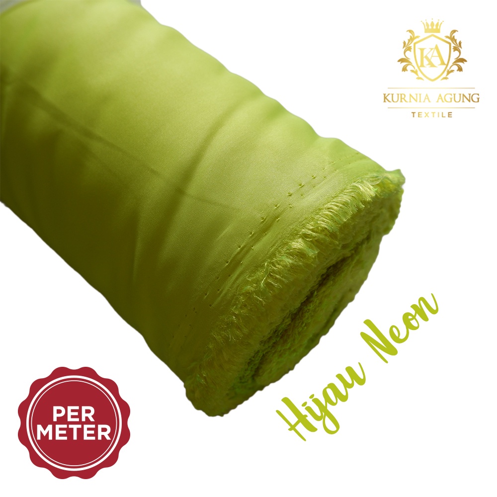 Kain Peles NEON Furing Per Meter/100cm Abutai Kahatex Habute Dekorasi