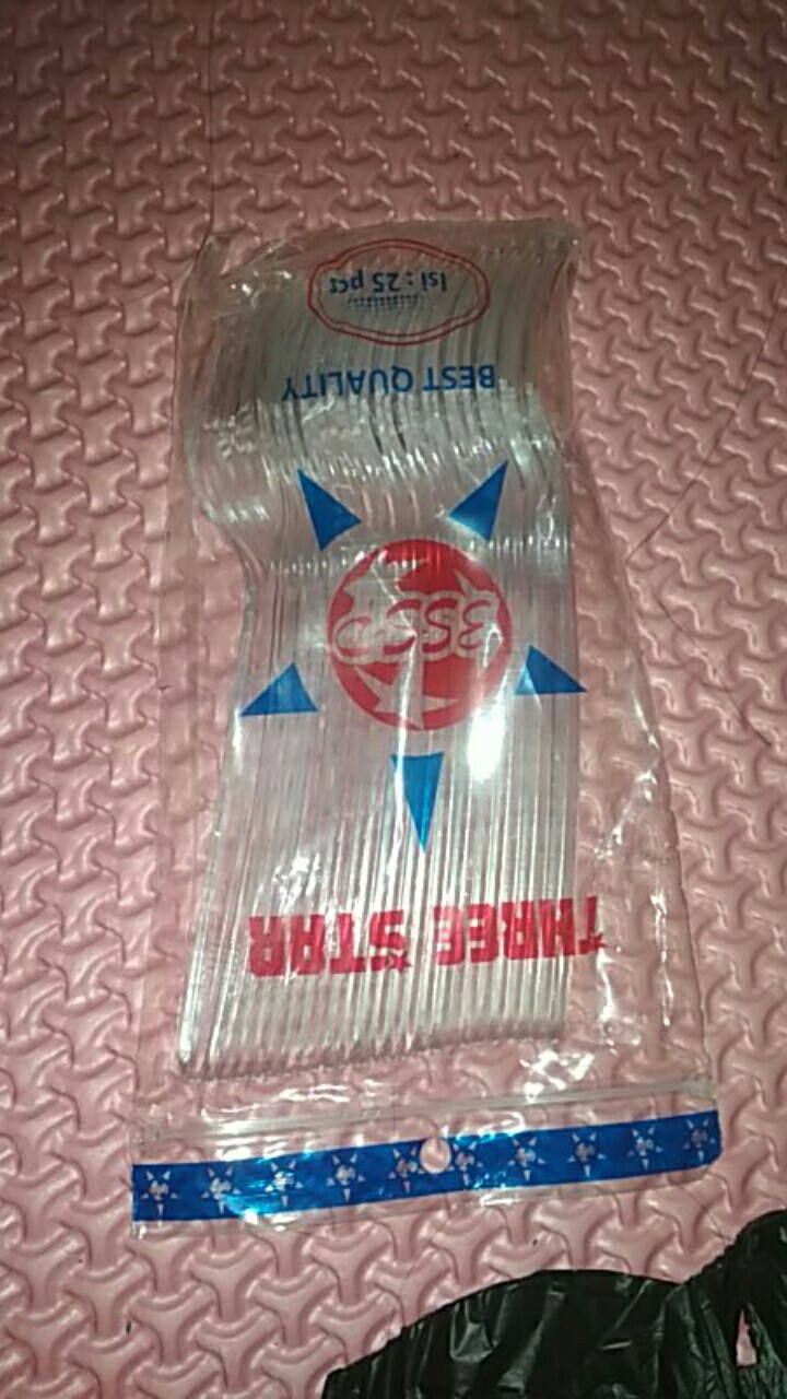 Garpu Makan Bening 3star Isi 25pcs/pack