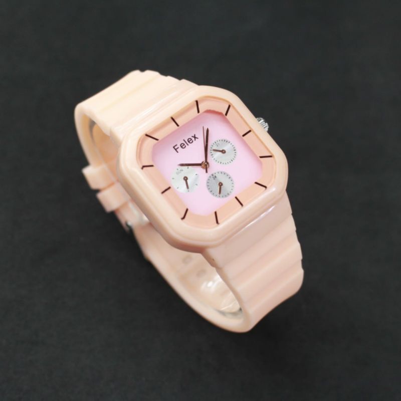 JAM TANGAN WANITA FASHION FELEX FASHION CHRONO VARIASI